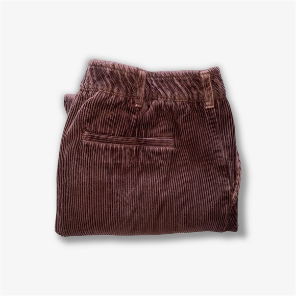 John Blair Wide Leg Relaxed Fit Brown Corduroy Pants | Size 34 M - Picture 2 of 13